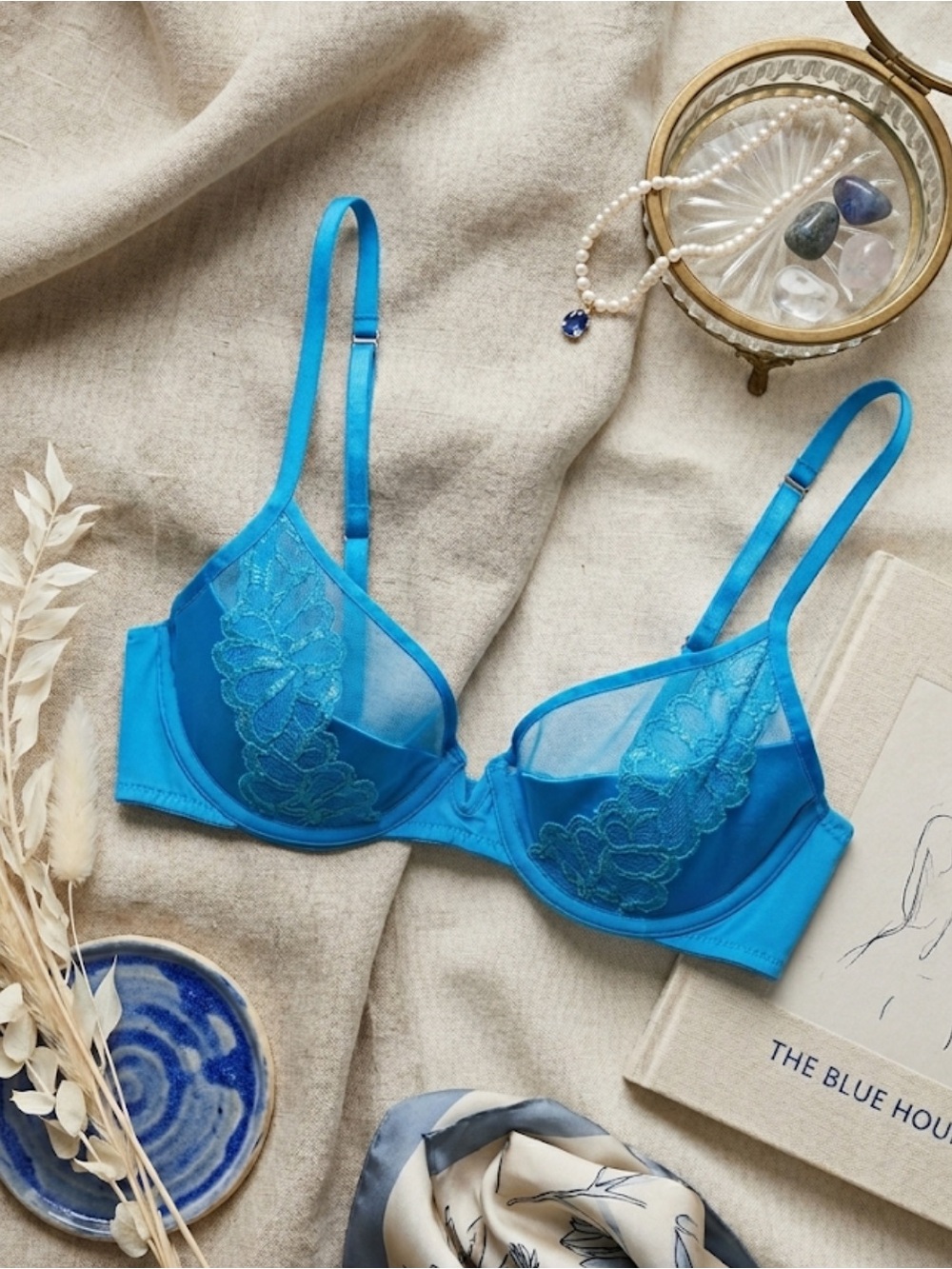 Savage X FentyLace Half‑Cup Bra – 34A | Coquette Y2K Boudoir Glam |
